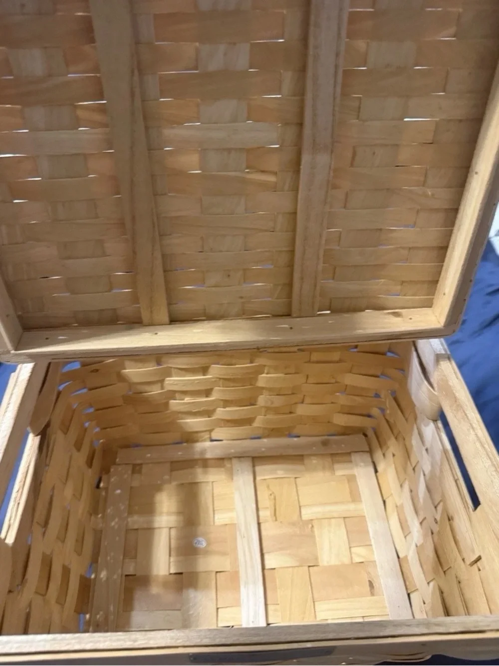 Natural Woven Storage Basket - Light Tan